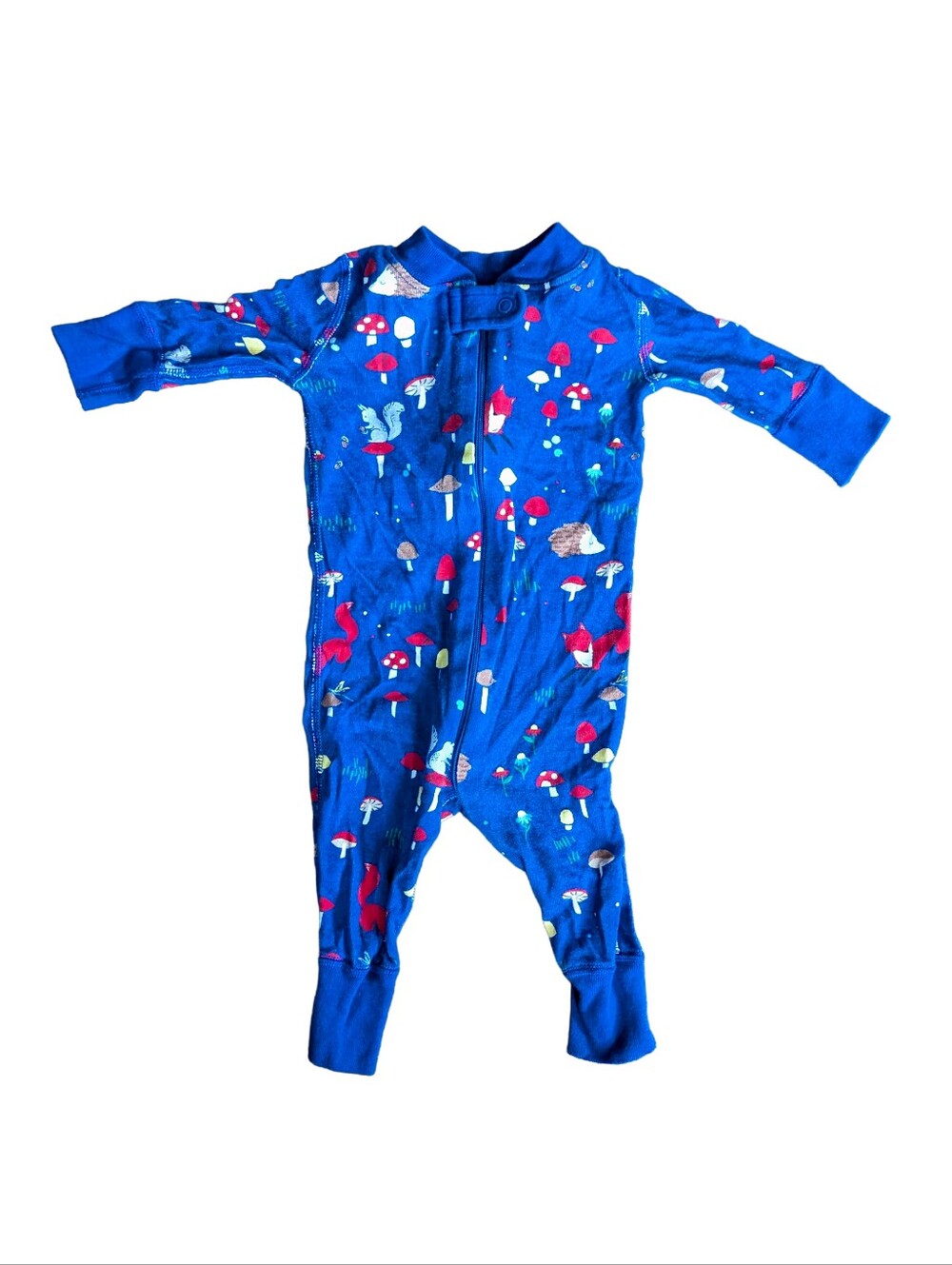 Hanna Andersson Mushroom Meadow Organic Cotton Sleeper 0-6M Size 50 2017
